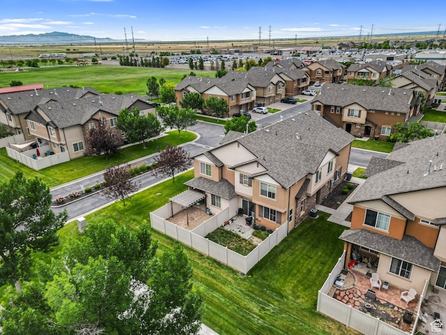 1051 W Castleton Dr, North Salt Lake, UT 84054 - aerial perspective of suburban area featuring mountains