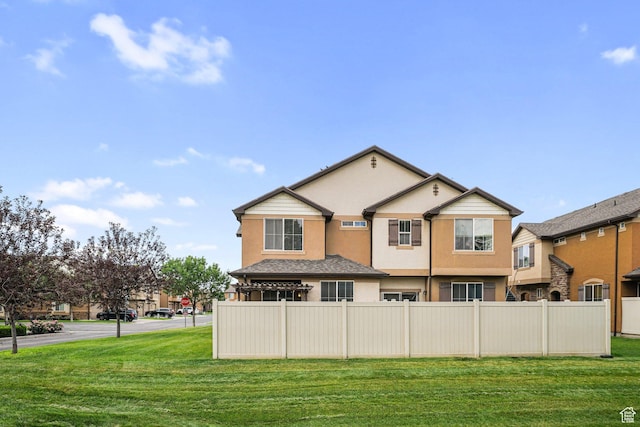 1051 W Castleton Dr, North Salt Lake, UT 84054 - rear view of house featuring stucco siding
