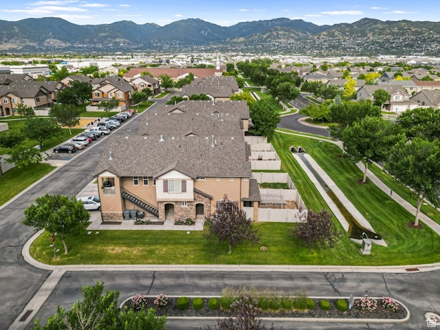 1051 W Castleton Dr, North Salt Lake, UT 84054 - aerial view of residential area with mountains