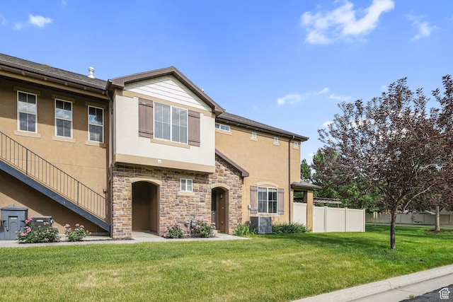 1051 W Castleton Dr, North Salt Lake, UT 84054 - view of front of house with stucco siding and stone siding