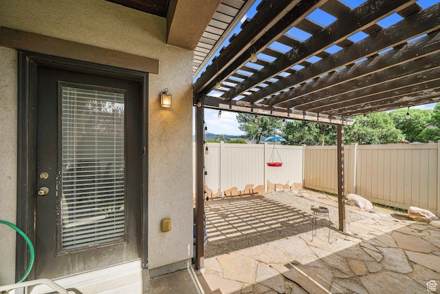 1051 W Castleton Dr, North Salt Lake, UT 84054 - view of patio with a pergola