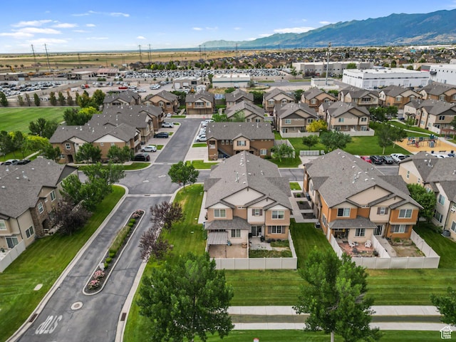 1051 W Castleton Dr, North Salt Lake, UT 84054 - aerial view of residential area with a mountain backdrop