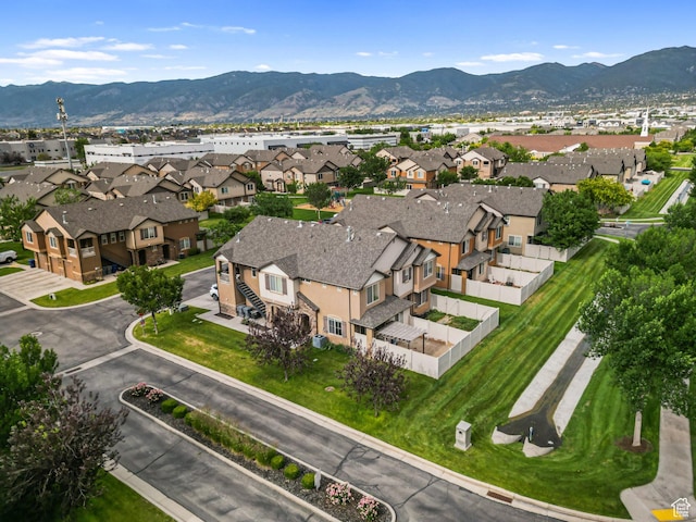 1051 W Castleton Dr, North Salt Lake, UT 84054 - aerial view of residential area with a mountainous background