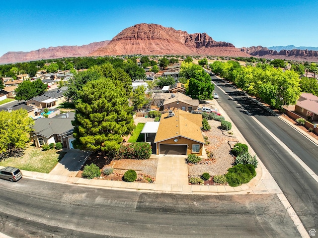 562 S 400 E, Ivins, UT 84738 - aerial perspective of suburban area with a mountain backdrop
