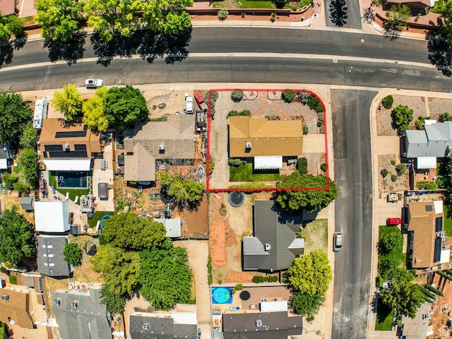 562 S 400 E, Ivins, UT 84738 - aerial perspective of suburban area with property parcel outlined
