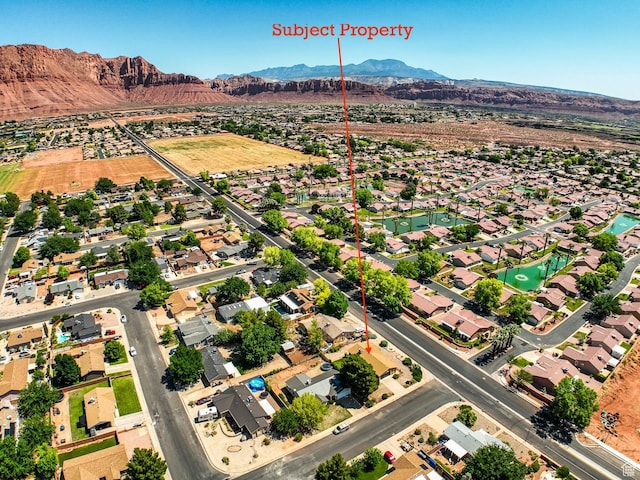 562 S 400 E, Ivins, UT 84738 - aerial perspective of suburban area with a mountainous background