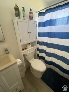 856 N 600 E, Lehi, UT 84043 - full bathroom with vanity, wood finished floors, and curtained shower