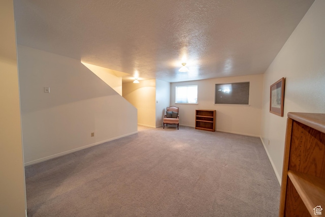1416 W Valley View Dr, Wellington, UT 84542 - bonus room featuring carpet floors and a textured ceiling