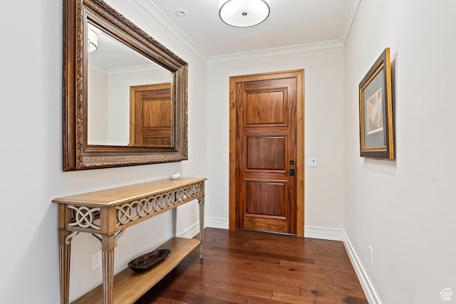 1706 E Murray Holladay Rd S Unit 204, Holladay, UT 84117 - entryway featuring dark wood-style flooring and crown molding