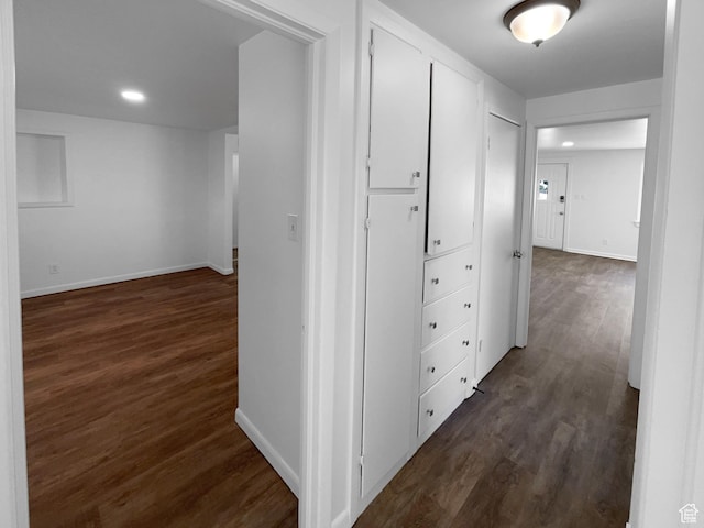 270 N 500 E, Spanish Fork, UT 84660 - hallway with dark wood-style floors and recessed lighting