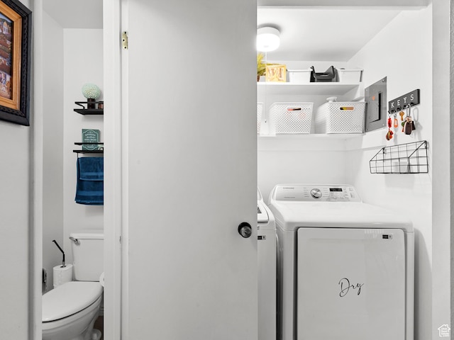5423 S Tonalea Dr, Murray, UT 84107 - washroom with washer / dryer