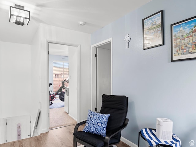 5423 S Tonalea Dr, Murray, UT 84107 - living area featuring wood finished floors and baseboards