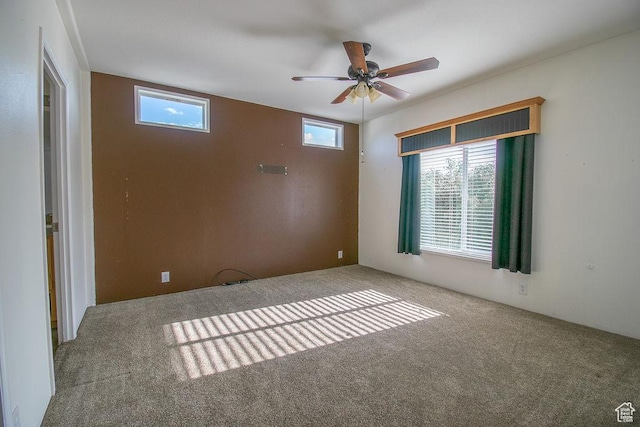305 S Sheridan St, Stockton, UT 84071 - spare room featuring carpet flooring and a ceiling fan