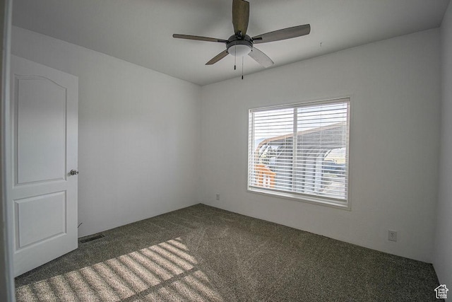 305 S Sheridan St, Stockton, UT 84071 - spare room featuring carpet floors and a ceiling fan