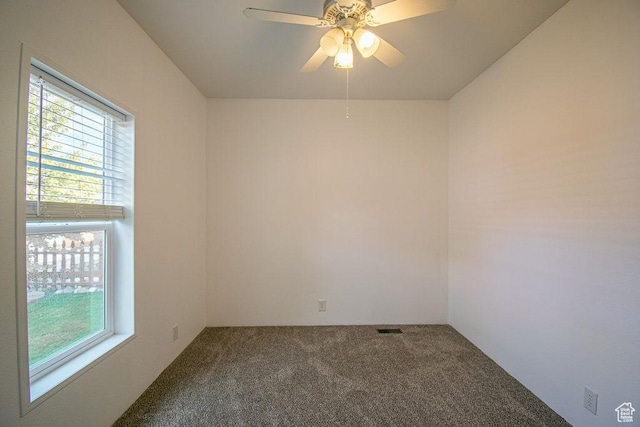 305 S Sheridan St, Stockton, UT 84071 - unfurnished room featuring plenty of natural light, carpet, and ceiling fan