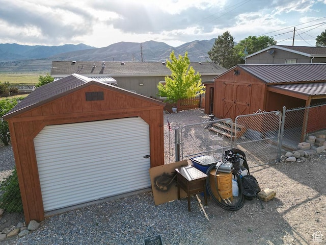 305 S Sheridan St, Stockton, UT 84071 - view of outbuilding featuring a mountain view and driveway