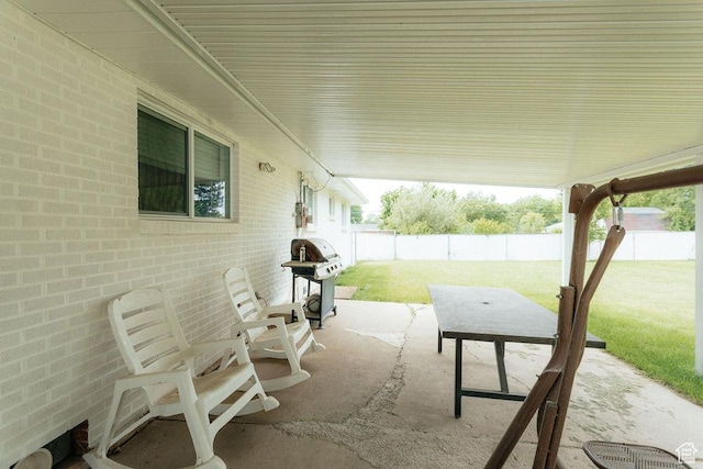 571 E Center St, Kaysville, UT 84037 - fenced backyard featuring a grill and a patio area
