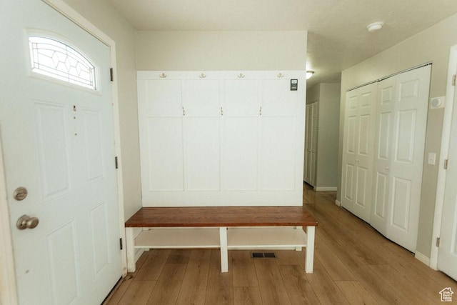 571 E Center St, Kaysville, UT 84037 - mudroom featuring light wood-type flooring and baseboards