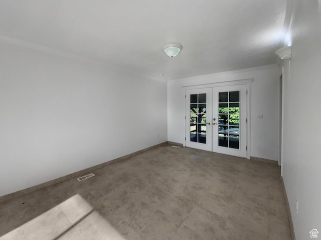1175 N 1100 W, West Bountiful, UT 84087 - spare room with french doors and crown molding