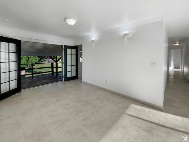1175 N 1100 W, West Bountiful, UT 84087 - empty room featuring crown molding and finished concrete floors