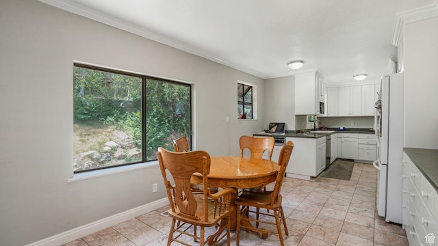 11778 S 1700 E, Sandy, UT 84092 - dining space with plenty of natural light and crown molding