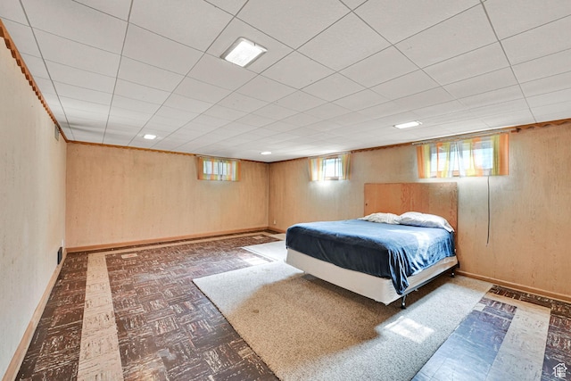 506 N 100 E, Brigham City, UT 84302 - bedroom with baseboards and wood walls