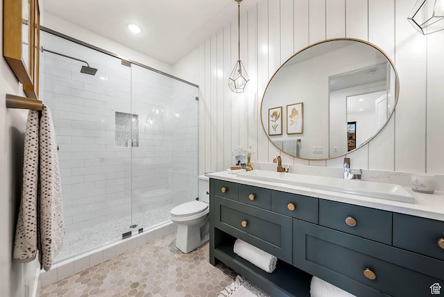 2225 Elk Meadows Cir, Woodland, UT 84036 - full bath featuring a shower stall, vanity, and tile patterned flooring