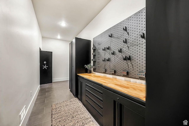 2225 Elk Meadows Cir, Woodland, UT 84036 - bar area with recessed lighting and tile patterned floors