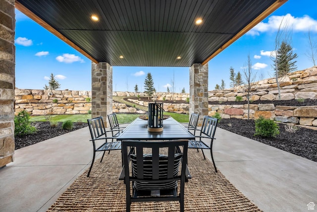2225 Elk Meadows Cir, Woodland, UT 84036 - view of patio featuring outdoor dining space