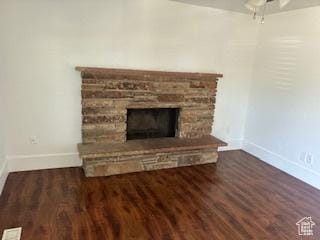 686 N 500 W, Orem, UT 84057 - detailed view of a stone fireplace and wood finished floors