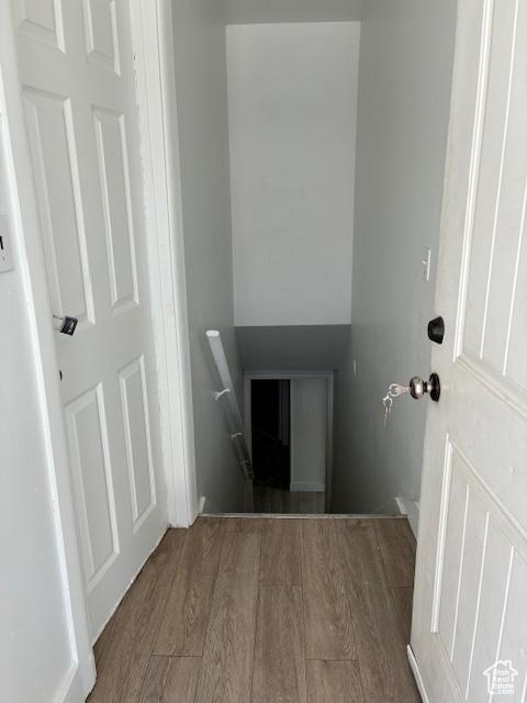 686 N 500 W, Orem, UT 84057 - staircase featuring wood finished floors