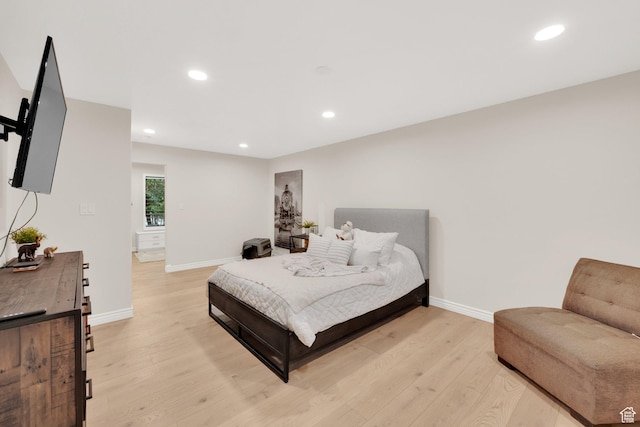2345 E High Mountain Dr, Sandy, UT 84092 - bedroom with light wood-type flooring and recessed lighting