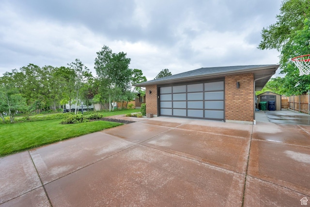 2345 E High Mountain Dr, Sandy, UT 84092 - detached garage with a storage shed