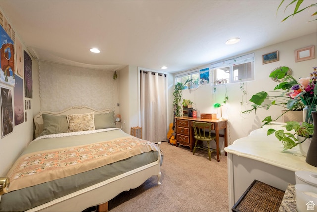 1021 E 800 S, Salt Lake City, UT 84102 - bedroom with light colored carpet and recessed lighting