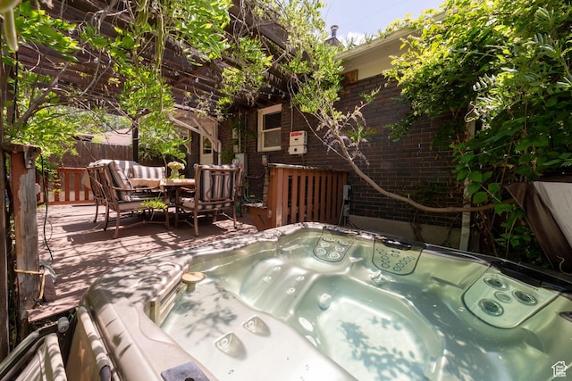 1021 E 800 S, Salt Lake City, UT 84102 - deck with a hot tub