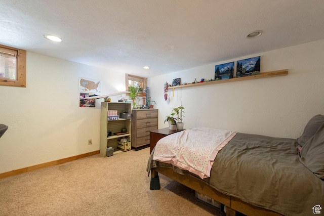1021 E 800 S, Salt Lake City, UT 84102 - bedroom featuring light carpet and recessed lighting