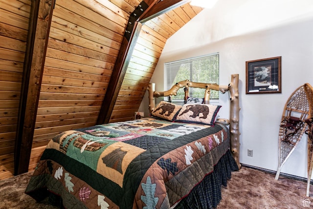 1922 N Corral Rd Unit 10, Scofield, UT 84526 - carpeted bedroom with vaulted ceiling