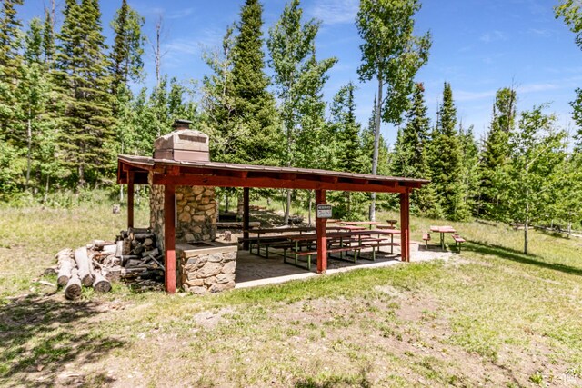 1922 N Corral Rd Unit 10, Scofield, UT 84526 - view of green lawn featuring a gazebo