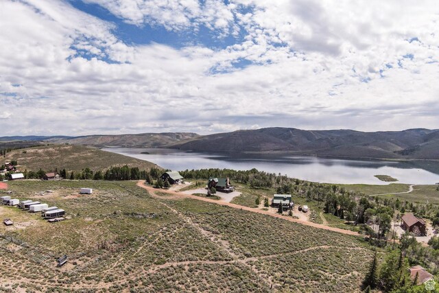 1922 N Corral Rd Unit 10, Scofield, UT 84526 - drone / aerial view of a water and mountain view