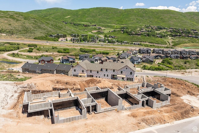 392 W Ascent Dr Unit 255, Hideout, UT 84036 - aerial perspective of suburban area featuring a mountainous background