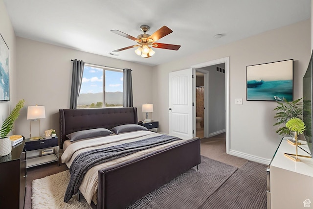 6959 S Adventure Way, West Jordan, UT 84081 - carpeted bedroom with baseboards and a ceiling fan
