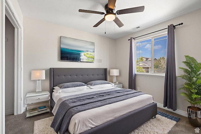 6959 S Adventure Way, West Jordan, UT 84081 - bedroom with carpet flooring and ceiling fan