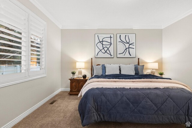 11863 S Cottage Side Way, Draper, UT 84020 - carpeted bedroom with crown molding and baseboards