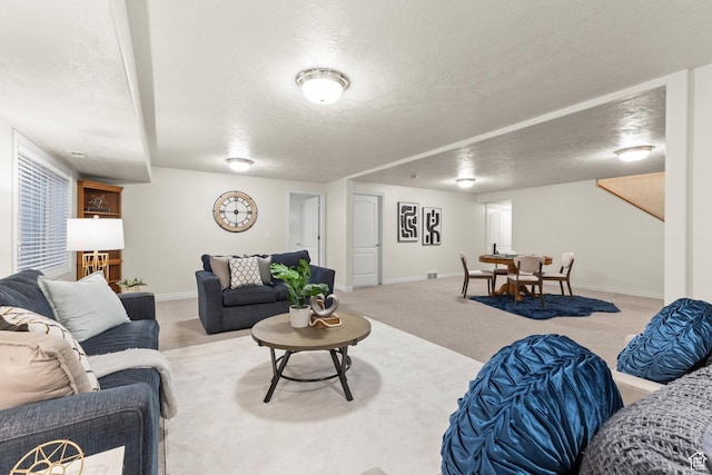 11863 S Cottage Side Way, Draper, UT 84020 - living room with carpet flooring and a textured ceiling