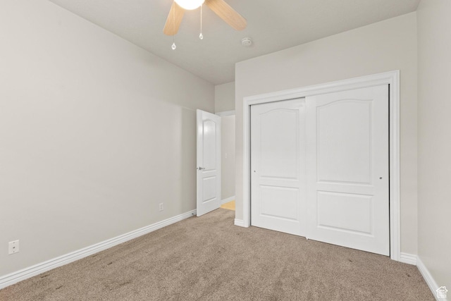 11863 S Cottage Side Way, Draper, UT 84020 - unfurnished bedroom with light carpet, a closet, and ceiling fan
