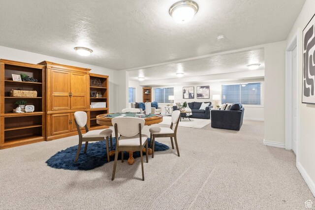 11863 S Cottage Side Way, Draper, UT 84020 - dining area featuring a textured ceiling and light carpet