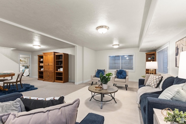 11863 S Cottage Side Way, Draper, UT 84020 - living area with light carpet and a textured ceiling