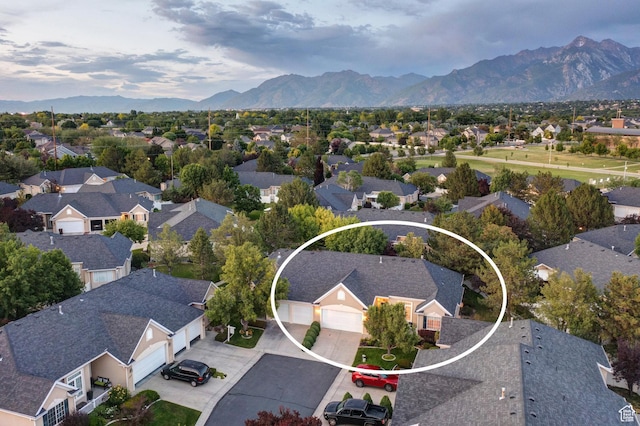 11863 S Cottage Side Way, Draper, UT 84020 - aerial view of residential area with a mountain backdrop