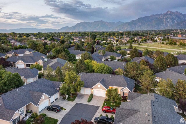 11863 S Cottage Side Way, Draper, UT 84020 - aerial view of residential area featuring a mountainous background