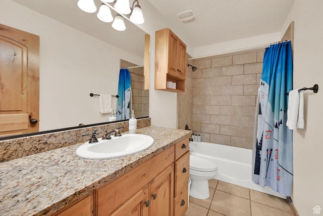 5176 E Fairview Loop Unit C505, Eden, UT 84310 - bathroom featuring tile patterned flooring, vanity, and shower / bath combination with curtain